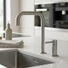 Pure.Sink Luxion 2-hole solid stainless steel kitchen faucet with U spout PLX2HU-02
